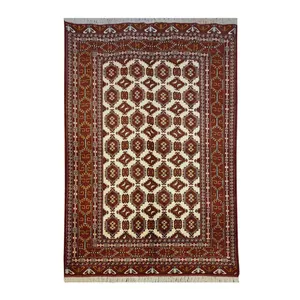 فرش دستباف سه و نیم متری طرح ترکمن مدل AA194