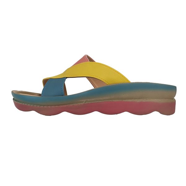 دمپایی زنانه زرپای مدل 10-558 رنگ زرد دمپایی زنانه زرپای مدل 10-558 رنگ زرد