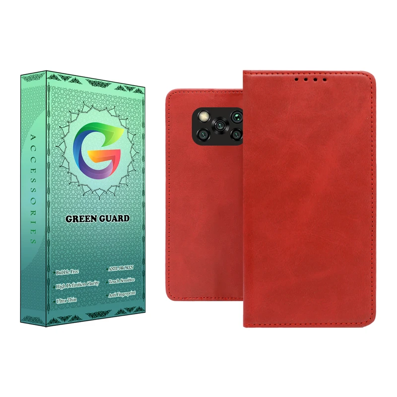 کیف کلاسوری گرین گارد طرح چرمی مدل Bitta مناسب برای گوشی موبایل شیائومی Poco X3 / X3 Pro / X3 NFC