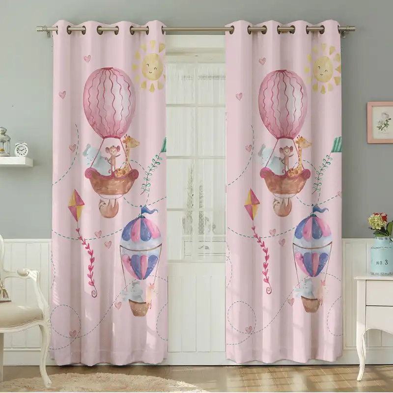 پرده نیروانا طرح کودک  مدل مخمل کد 8287 سایز 140×280 سانتی متر