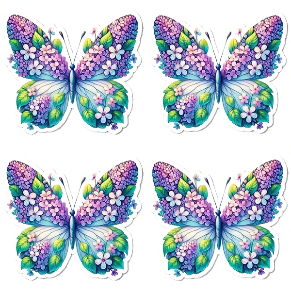 استیکر پارچه و لباس پاد آفرین طرح پروانه کد 3257