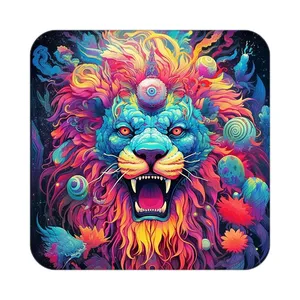 زیر لیوانی کاکتی طرح شیر مدل mp23217