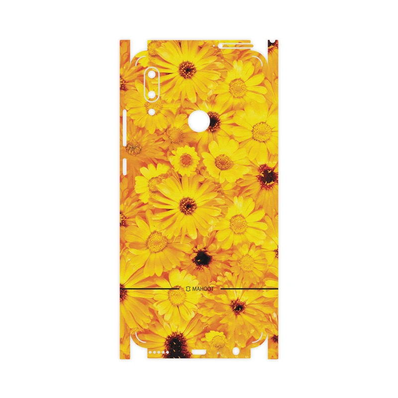 برچسب پوششی ماهوت مدل Yellow-Flower-FullSkin مناسب برای گوشی موبایل هوآوی P Smart 2019