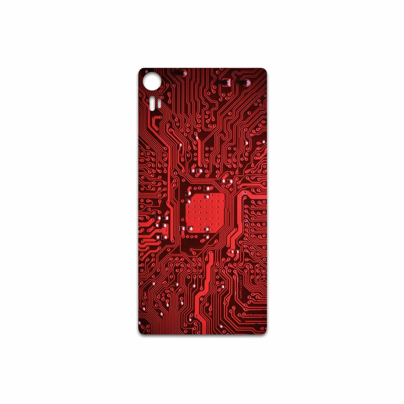 برچسب پوششی ماهوت مدل Red Printed Circuit Board مناسب برای گوشی موبایل لنوو Vibe Shot