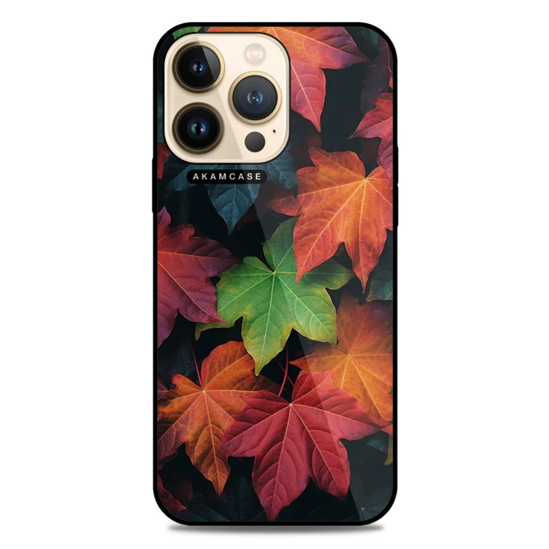 کاور آکام مدل AMC-WA13PRO-LEAVES-35 مناسب برای گوشی موبایل اپل iPhone 13 Pro