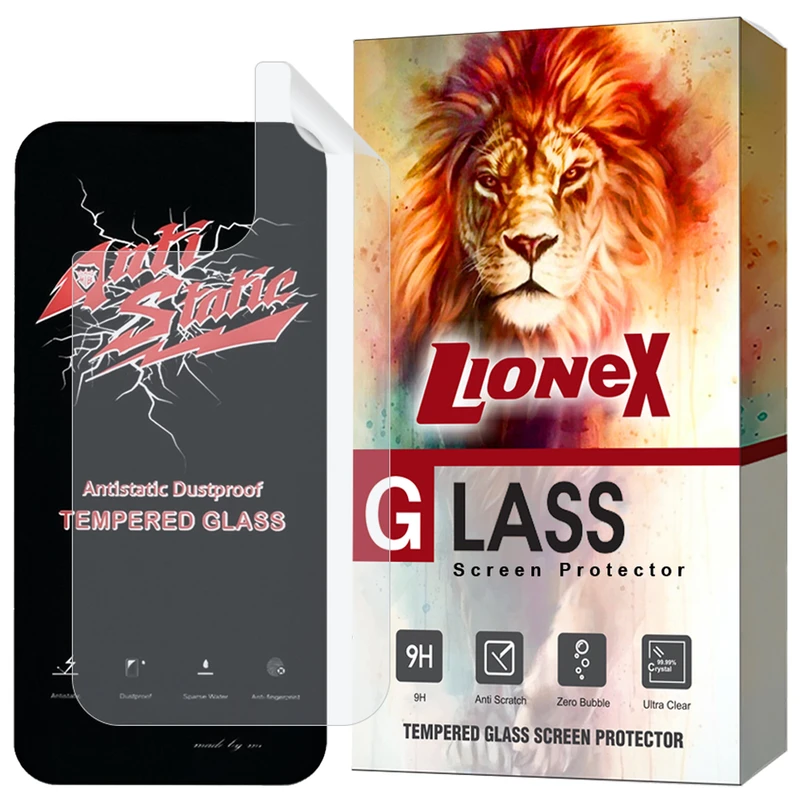 محافظ صفحه نمایش لایونکس مدل ANNL مناسب برای گوشی موبایل اپل iPhone 13 Pro Max به همراه محافظ پشت گوشی