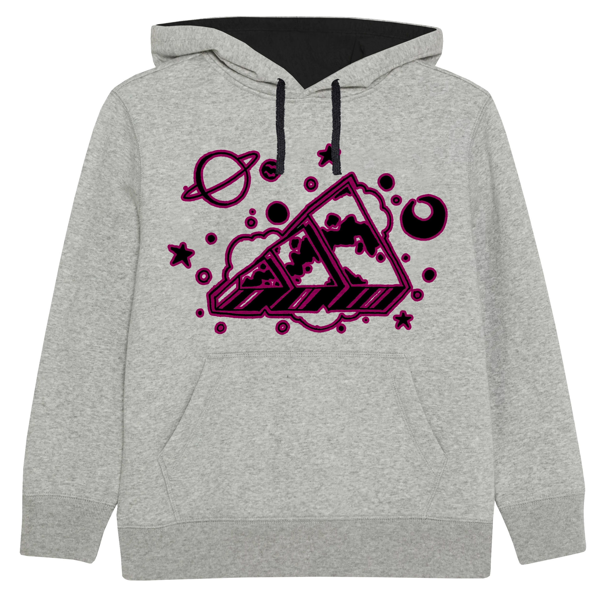 هودی دخترانه کد V59 رنگ طوسی