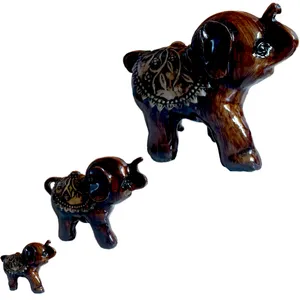 مجسمه طرح فیل  مدل ELF24 مجموعه 3 عددی