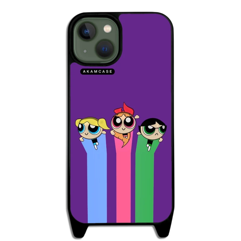 کاور آکام مدل AMCWLA13-POWERPUFF GIRLS13 مناسب برای گوشی موبایل اپل iPhone 13