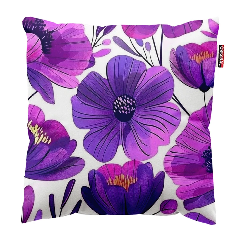 کوسن پاد آفرین طرح گل کد 1706 سایز 30*30 سانتی متر