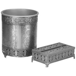 ست سطل و جای دستمال کاغذی کد 1010