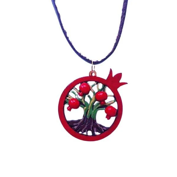گردنبند زنانه مدل انار یلدا طرح درخت کد NC187