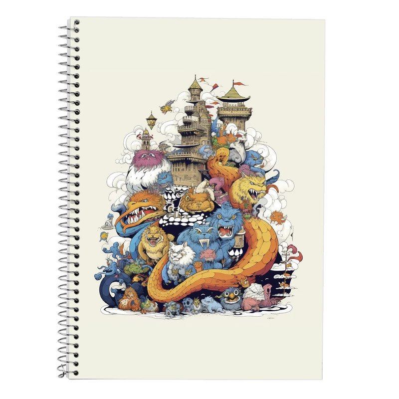 دفتر لغت 50 برگ مدوپد طرح Ghibli کد DF2468