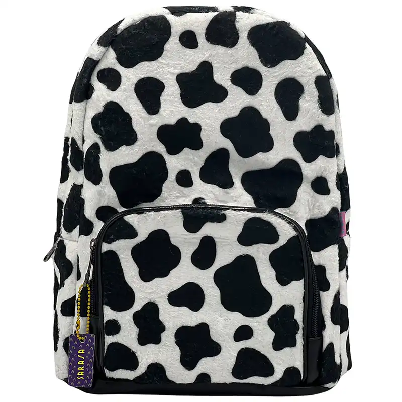 کوله پشتی زنانه ساراسا طرح پوست گاوی کد Cow 01 به همراه کیف کمری