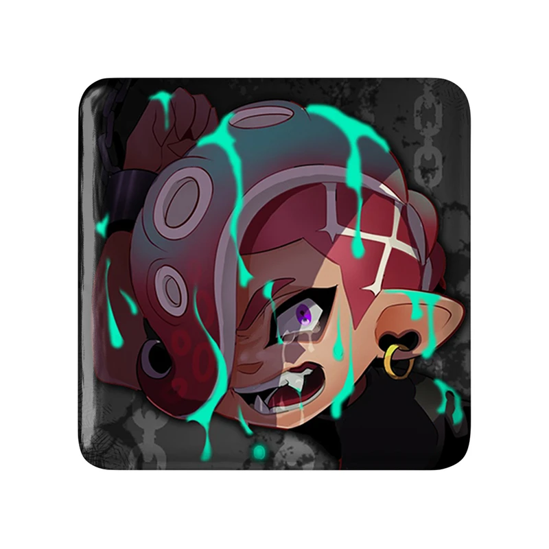 پیکسل خندالو طرح بازی اسپلاتون (Splatoon) مدل مربعی کد 33321