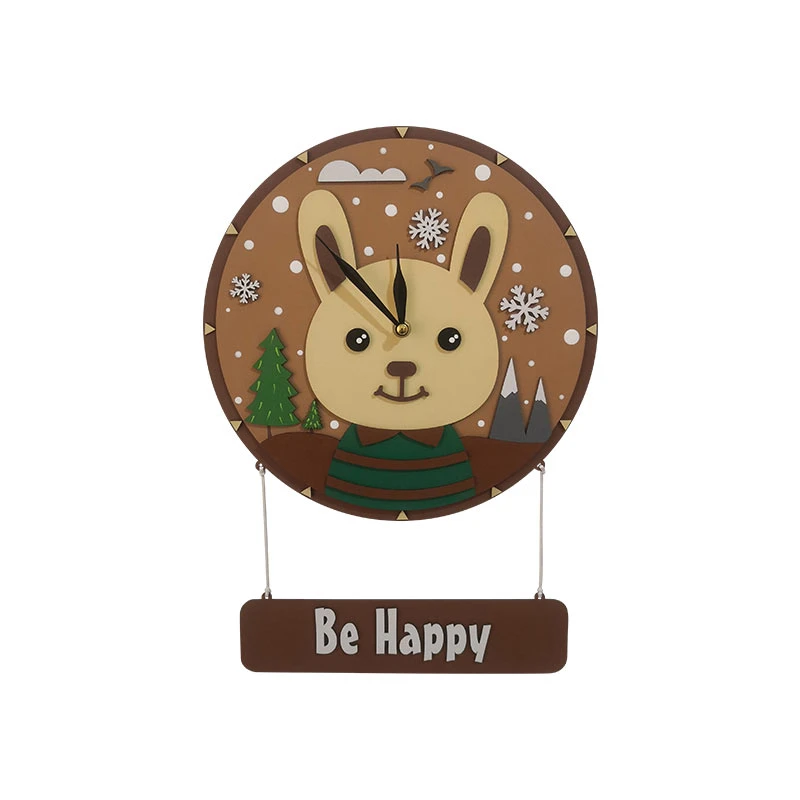 ساعت دیواری کودک طرح خرگوش مدل Mkids43-Rabbit(E)