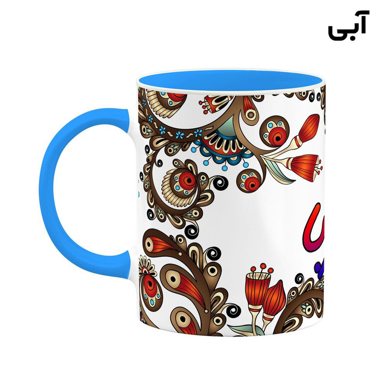 ماگ کاکتی مدل اسم گلربا طرح سنتی گل و بته کد mgh46778 ماگ کاکتی مدل اسم گلربا طرح سنتی گل و بته کد mgh46778