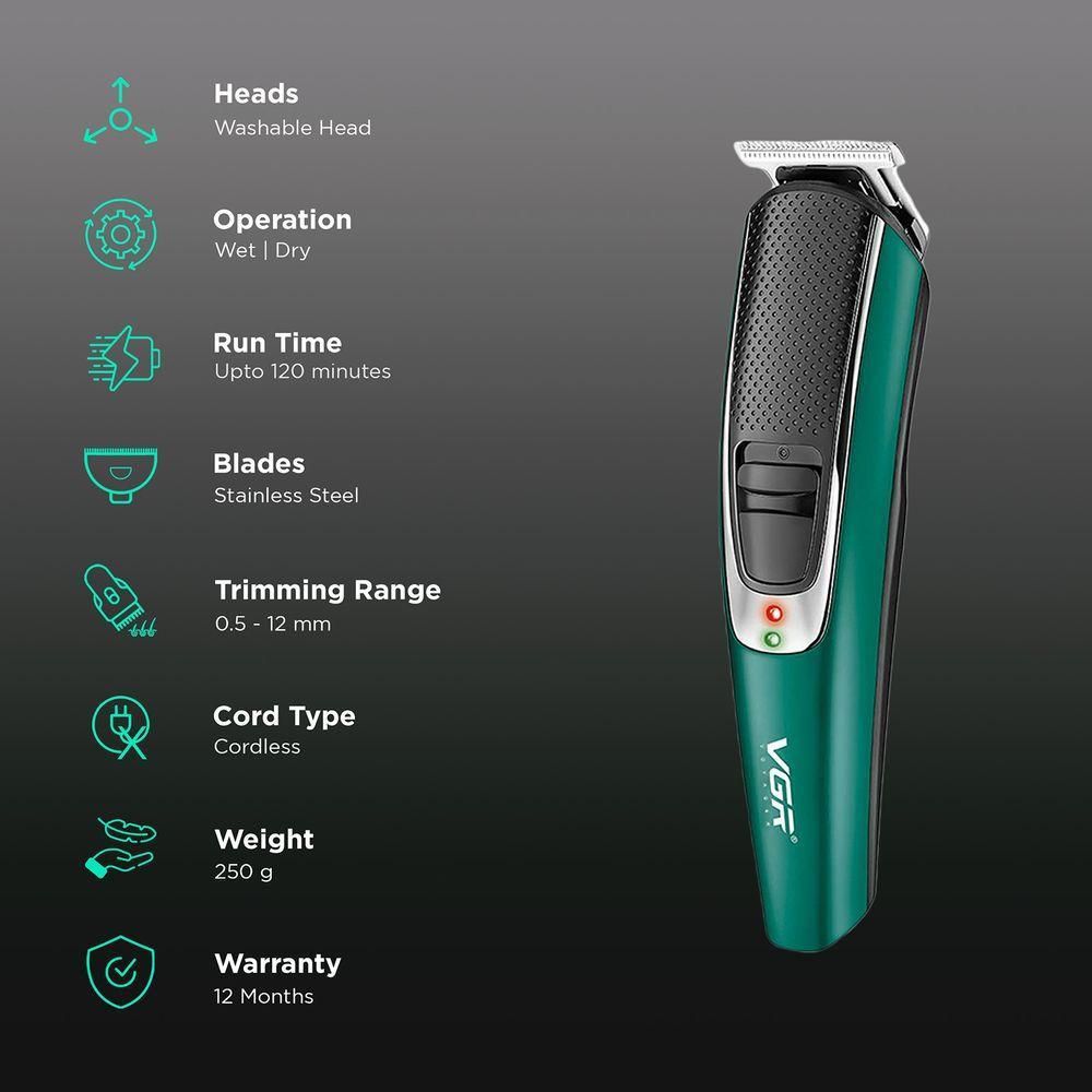ماشین اصلاح موی سر و صورت وی جی ار مدل V-176 -  - 7