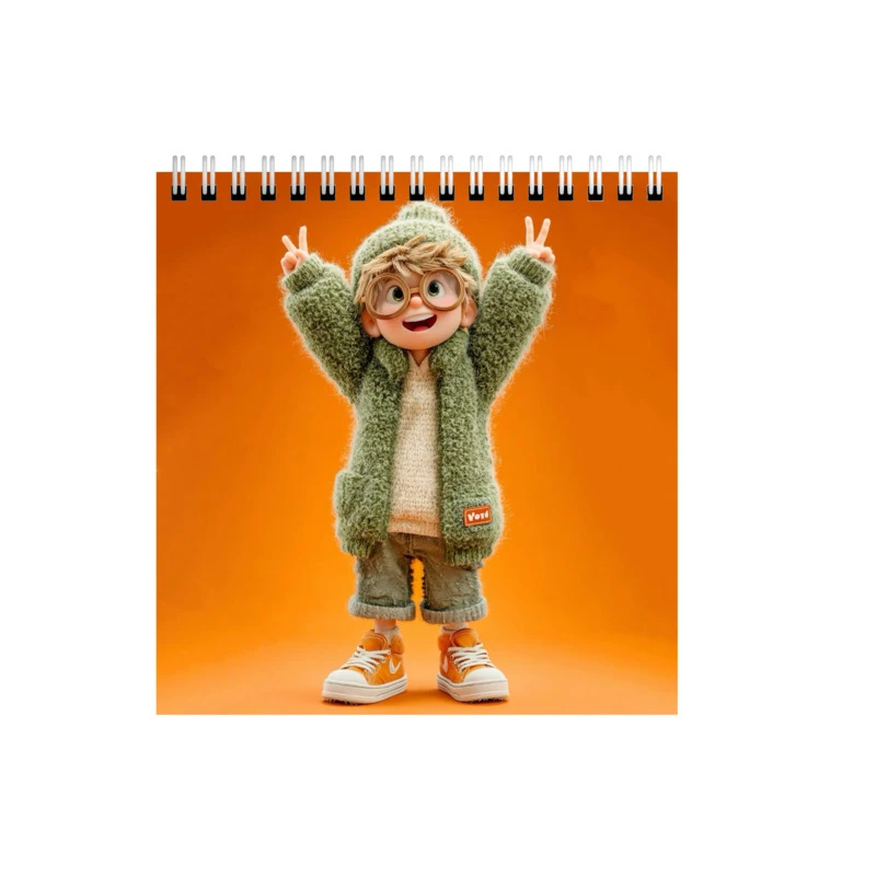 دفتر طراحی 50 برگ طرح فانتزی پسرانه کد 0442010