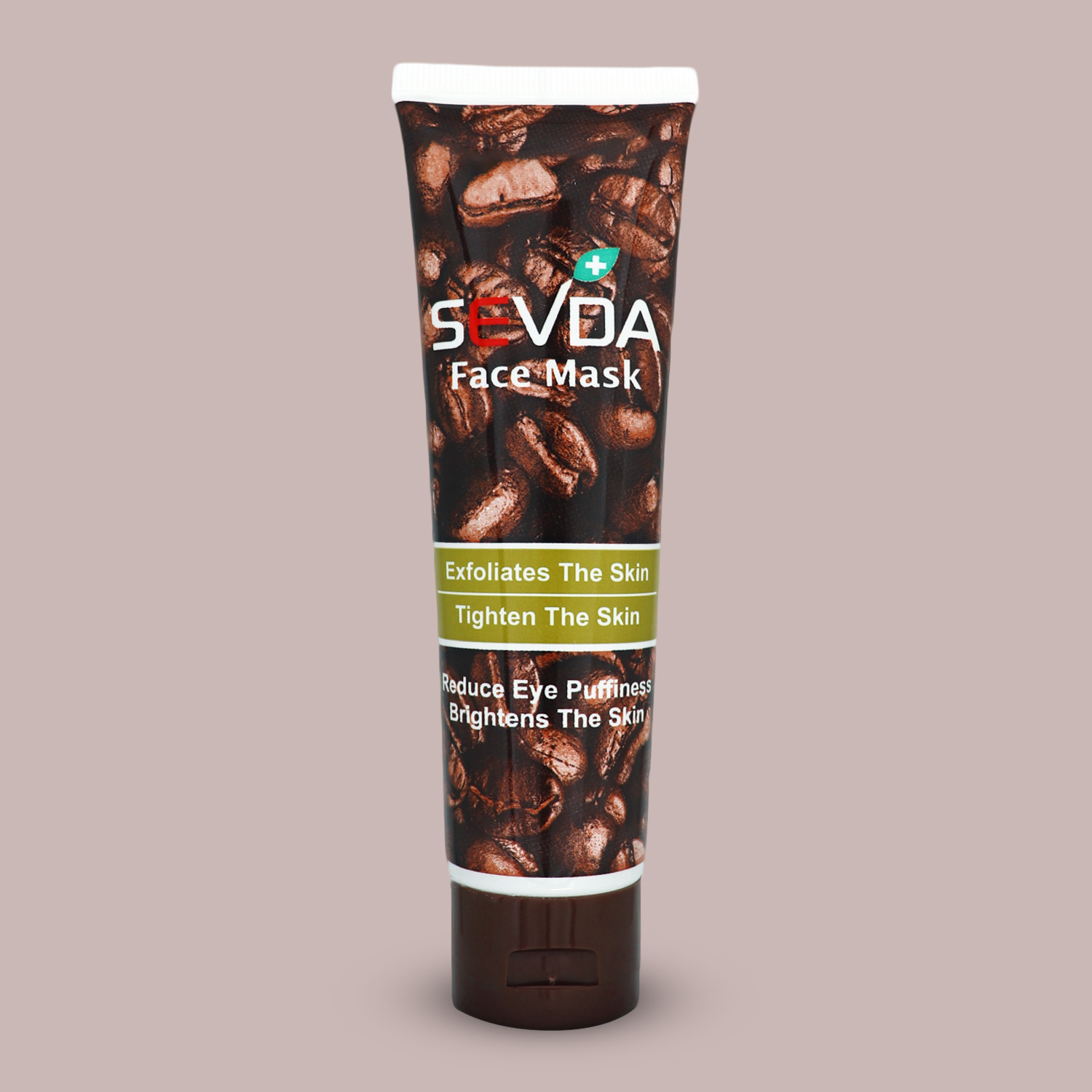 ماسک صورت سودا مدل قهوه و طلا حجم 100 میلی لیتر مجموعه 2 عددی