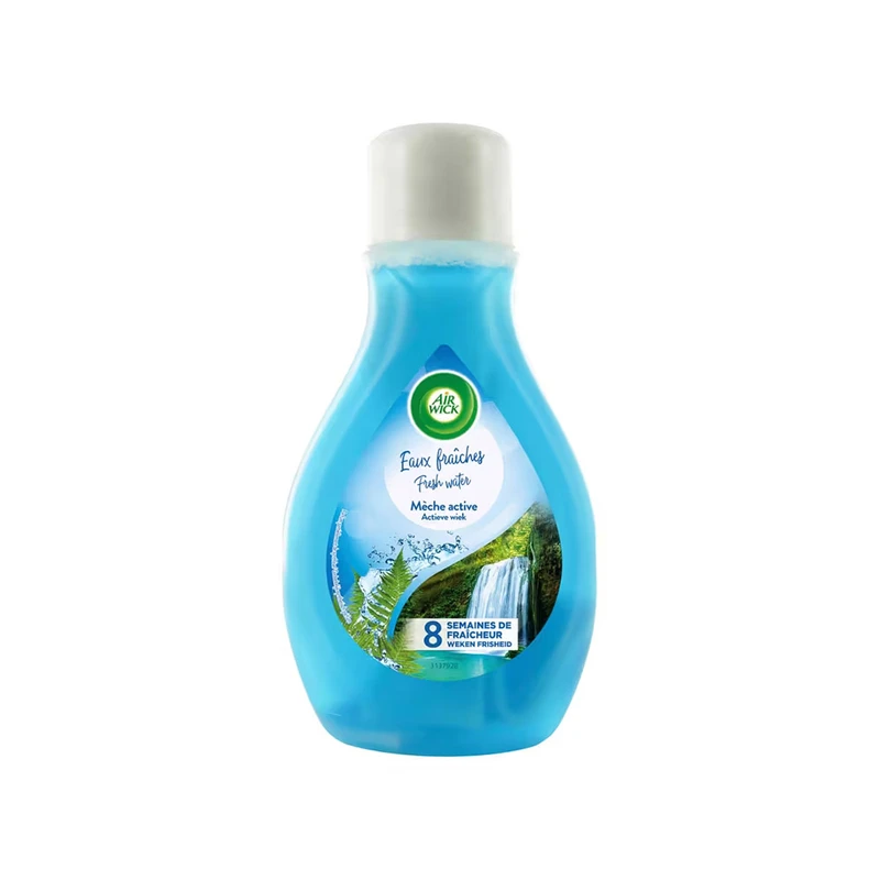 محلول خوشبو کننده هوا ایرویک مدل فیتیله ای با رایحه آب های تازه حجم 375 میلی لیتر