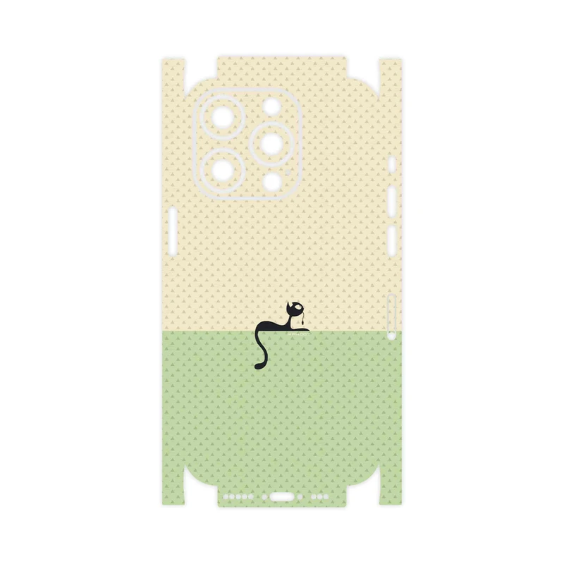 برچسب پوششی ماهوت مدل Minimal Internet Cat Icon-FullSkin مناسب برای گوشی موبایل اپل iPhone 14 Pro