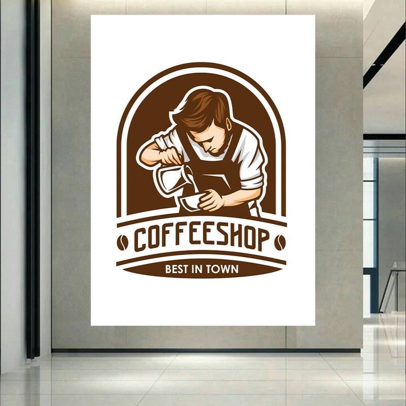  پوستر طرح مخمل کافی شاپ مدل باریستا کد AR303777
