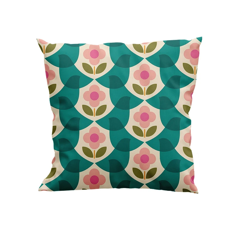 کوسن پاد آفرین مدل گل و مرغ های فانتزی کد DKK624