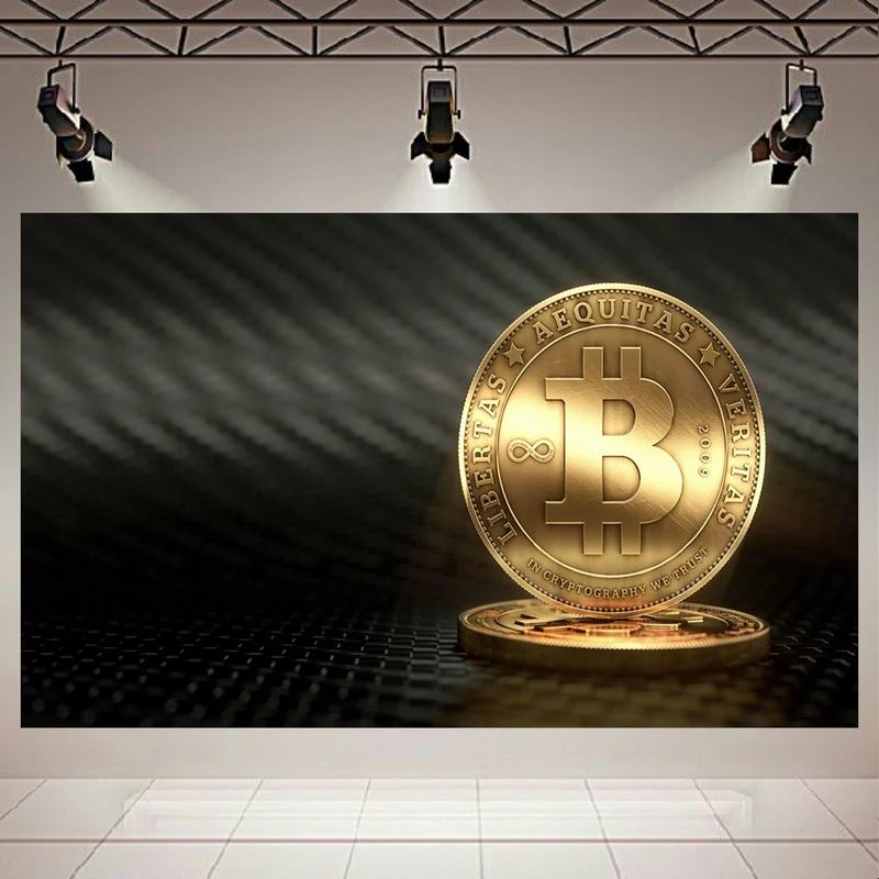 تابلو بوم طرح بیت کوین مدل Bitcoin Infinity کد AR287