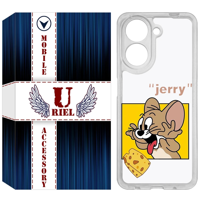 کاور یوریل مدل Clear کد 11 طرح جری مناسب برای گوشی موبایل شیائومی Redmi A5 4G / Poco C71