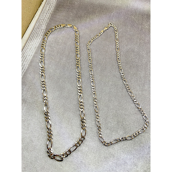 زنجیر نقره مردانه مدل پهن کد 698522