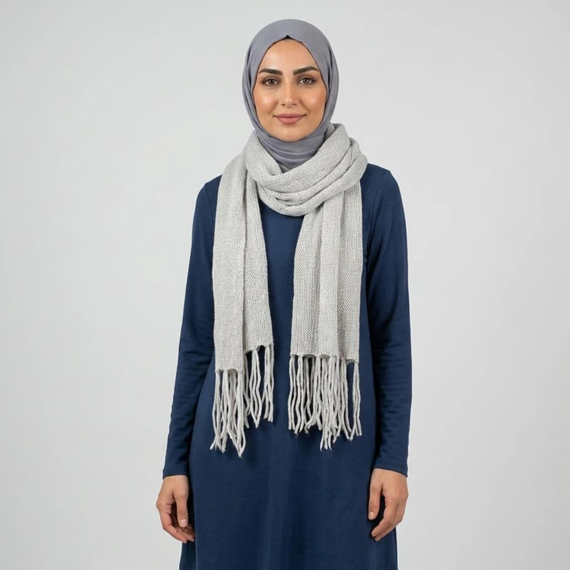 شال گردن بافتنی زنانه آی ام مدل باتو کد 2920