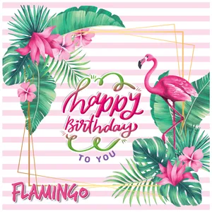 بنر تم تولد طرح فلامینگو کد 1094