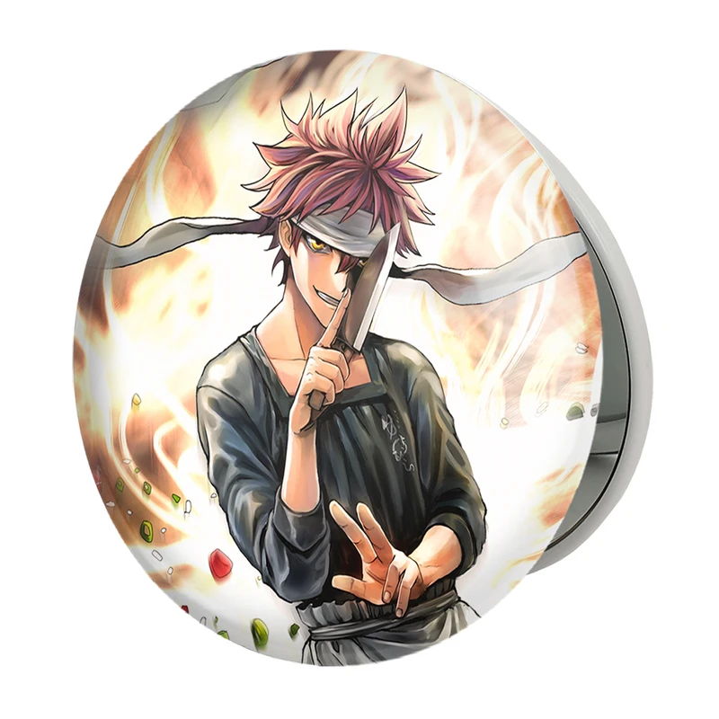 آینه جیبی خندالو طرح سوما انیمه جنگ غذاها Food Wars مدل تاشو کد 16987 