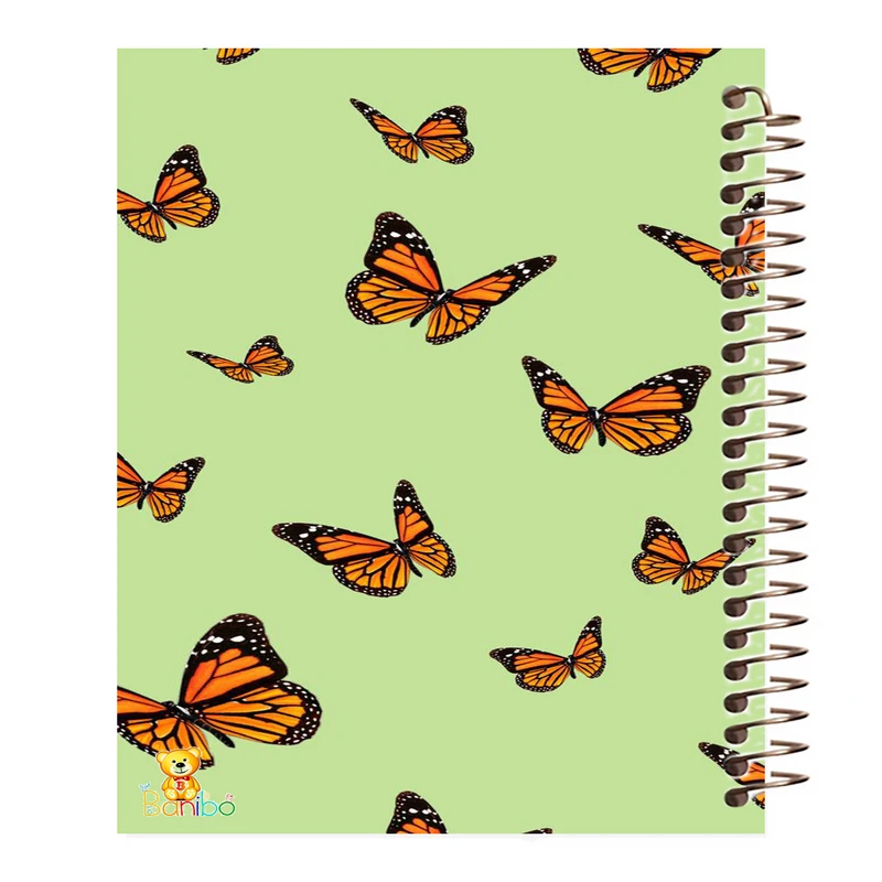 دفتر مشق 100 برگ بانیبو طرح  پروانه کد 211