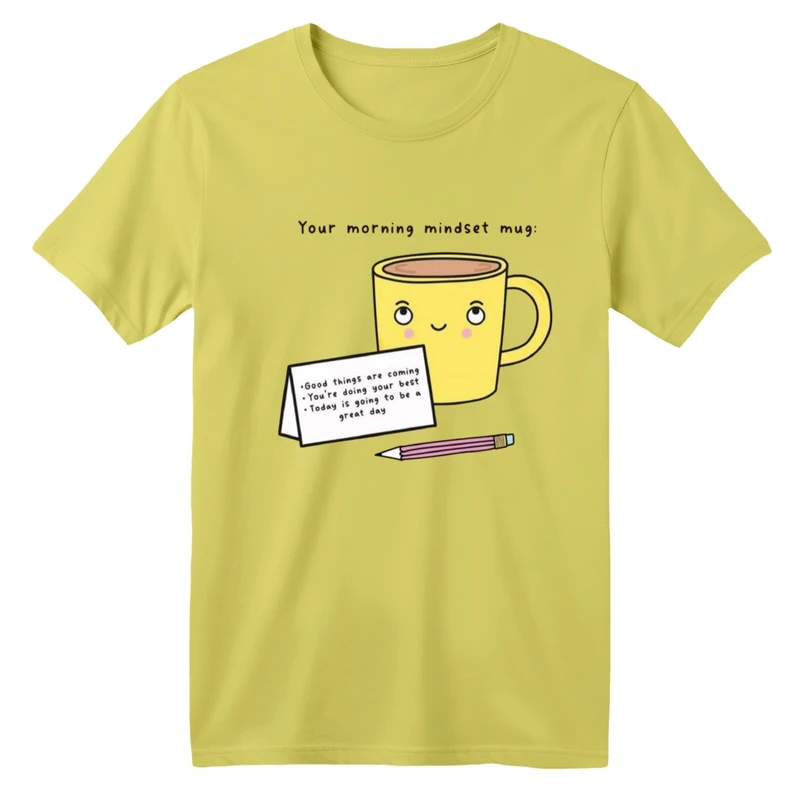 تی شرت آستین کوتاه بچگانه مدل فنجون و نوشته