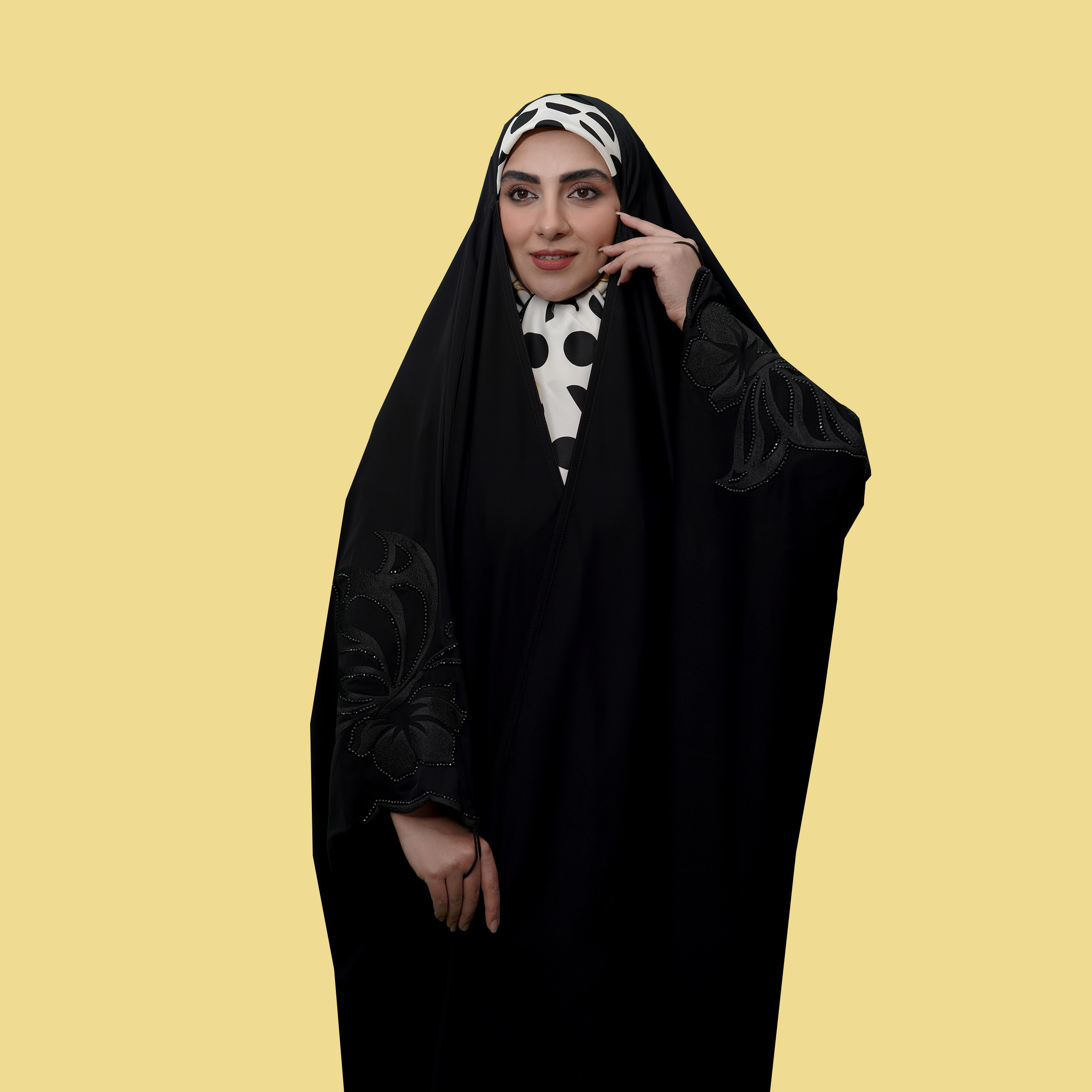 چادر عبایی مدل پروانه