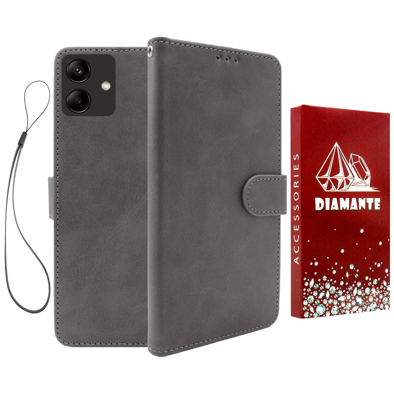 کیف کلاسوری دیامانته مدل Chanta Rd مناسب برای گوشی موبایل سامسونگ Galaxy A05 به همراه بندآویز