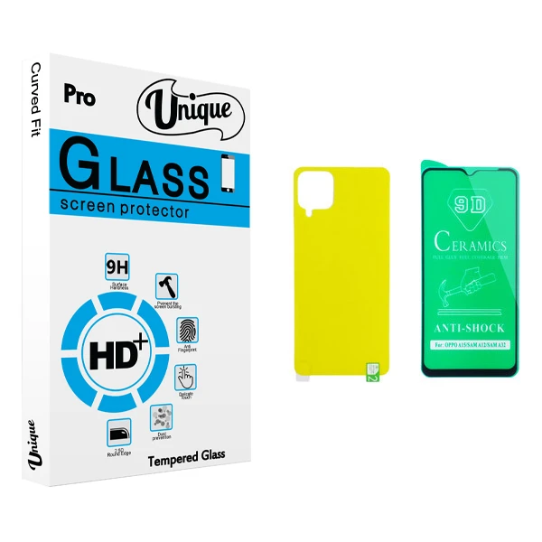 محافظ صفحه نمایش سرامیکی و پشت گوشی یونیک مدل ULTRA مناسب برای گوشی موبایل سامسونگ Galaxy A12