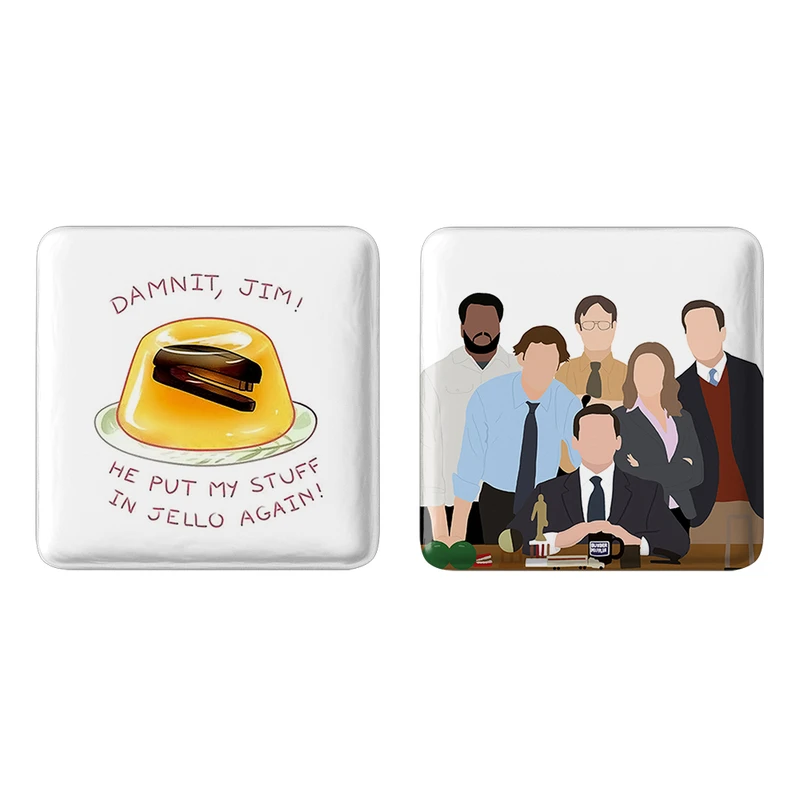 مگنت خندالو طرح سریال آفیس The Office کد 1022810218 مجموعه 2 عددی