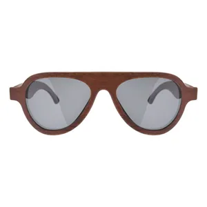 عینک آفتابی خلبانی (Aviator) مردانه بهزاد مدل چوبی کد kh