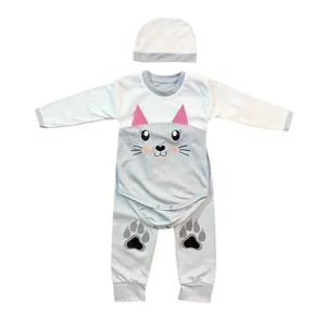 ست 3 تکه لباس نوزادی مدل Clv_2514