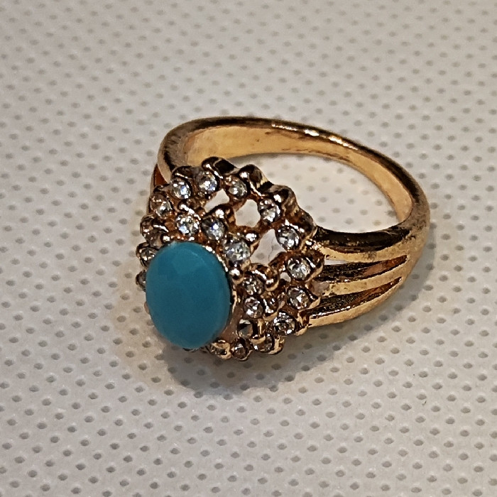 انگشتر زنانه مدل سنگ فیروزه کد 33 انگشتر زنانه مدل سنگ فیروزه کد 33