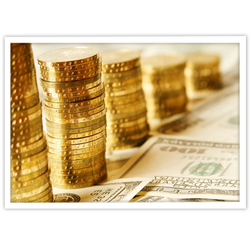 تابلو بکلیت طرح بازار مالی سکه طلا مدل W-11418