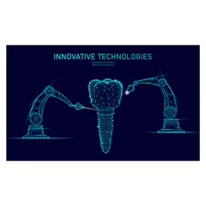 فرش پارچه‌ای مدل طرح دندانپزشکی مدل تکنولوژی خلاقانه کد AR3059157