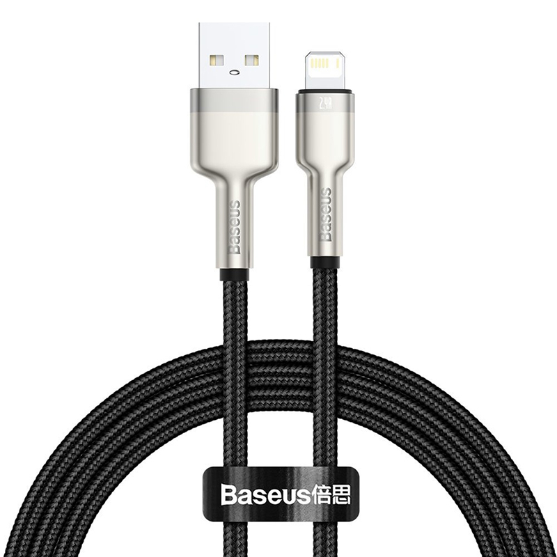 کابل تبدیل USB به لایتنینگ باسئوس مدل CAFULE-A01 2.4 A طول 1 متر