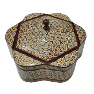 شکلات خوری خاتم کاری مدل هلالی کد 156