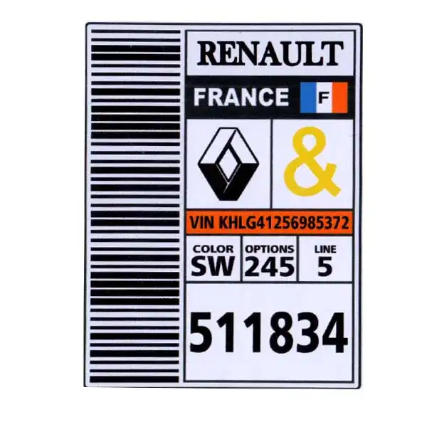 برچسب بدنه خودرو مدل  290 بسته 2 عددی