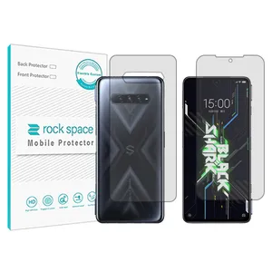 Rockspace transparent screen protector HyGEL model suitable for Xiaomi Black Shark 4S mobile phone with back protector