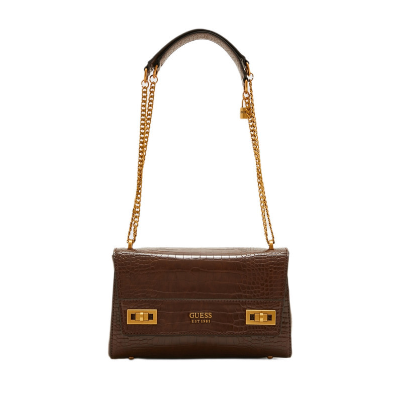 کیف رودوشی زنانه گس مدل KATEY CROC FLAP - Contact